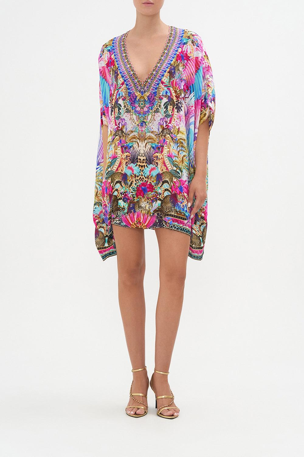 RECTANGULAR V NECK KAFTAN MERRY GO ROUND