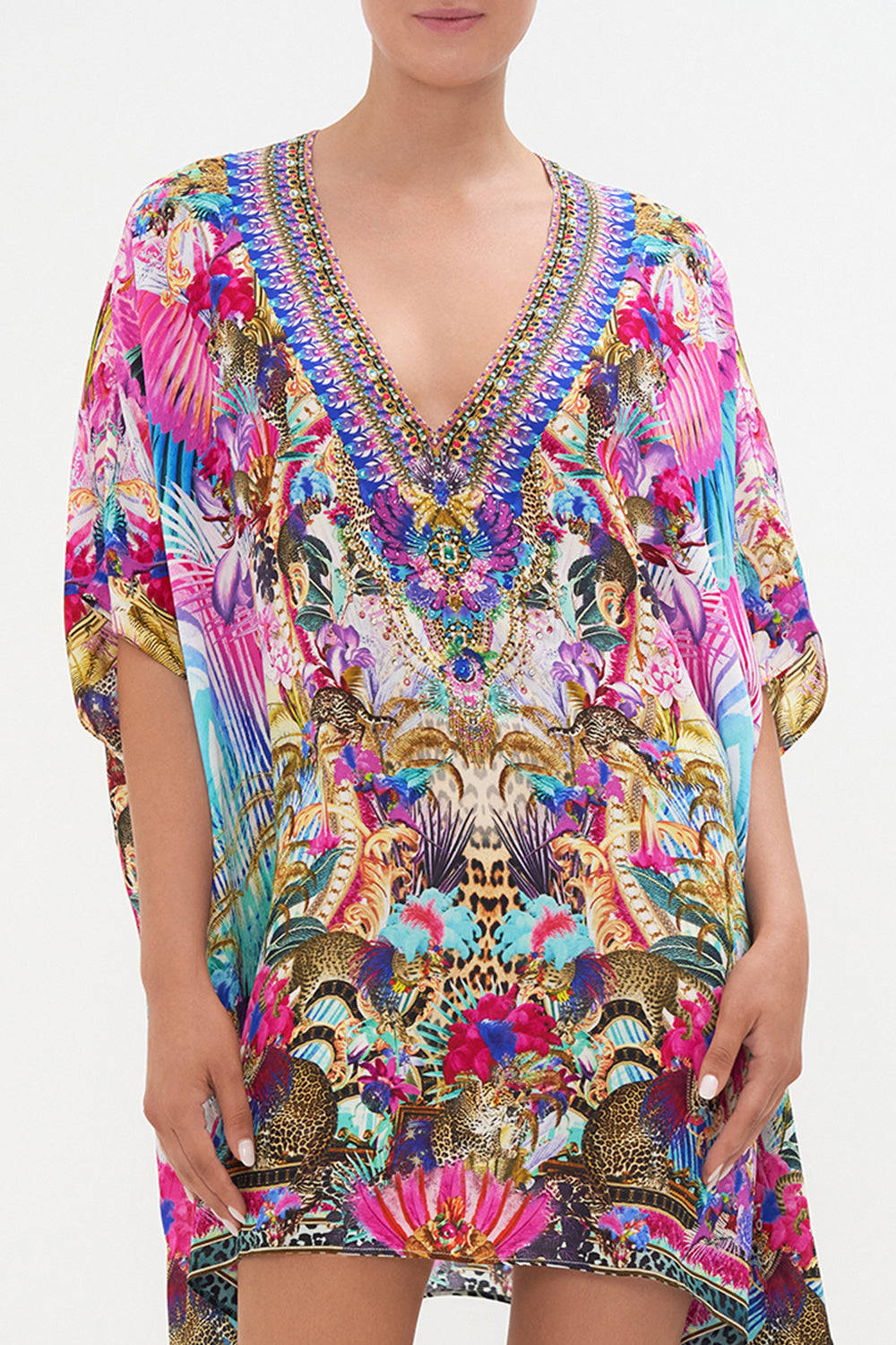 RECTANGULAR V NECK KAFTAN MERRY GO ROUND