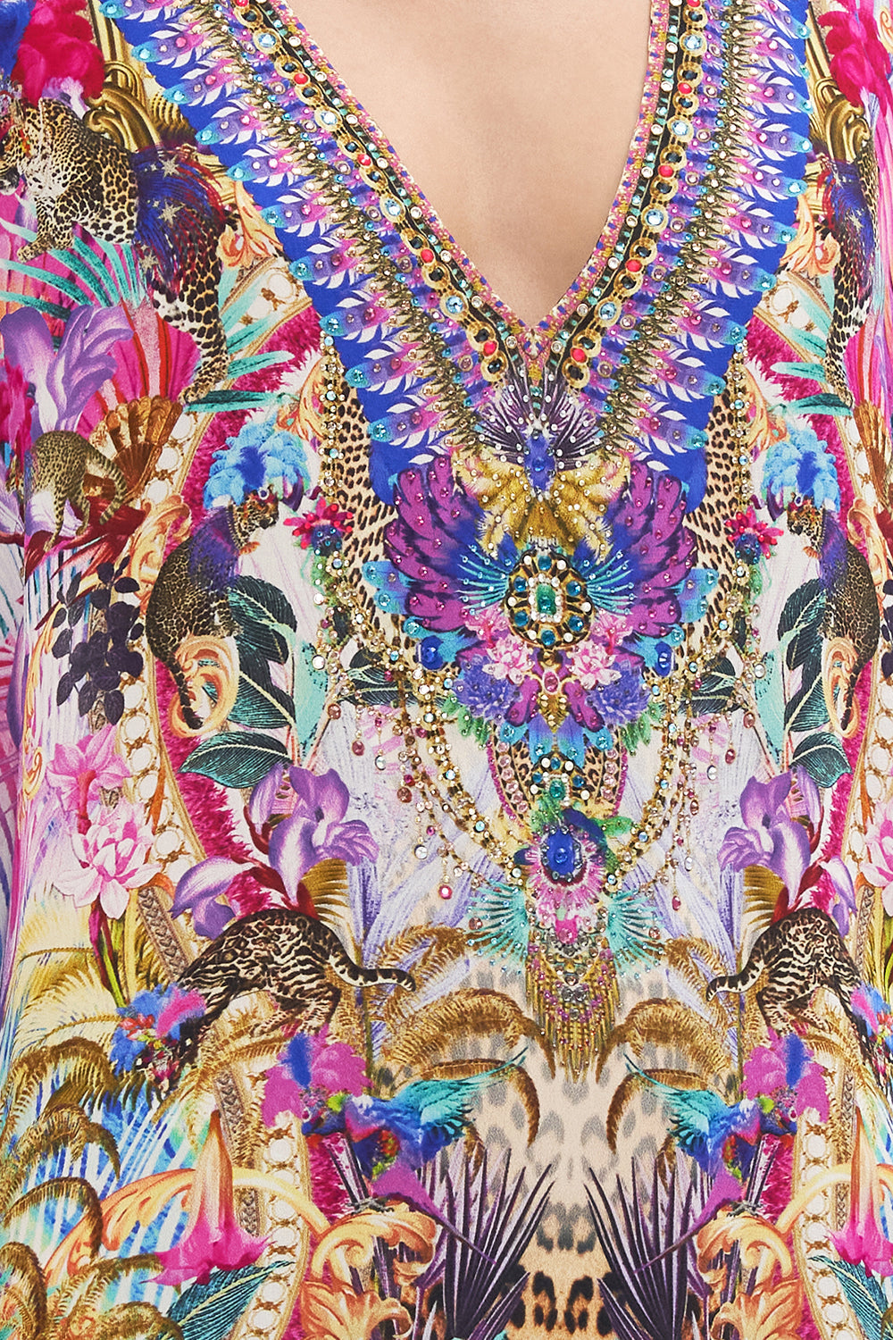 RECTANGULAR V NECK KAFTAN MERRY GO ROUND