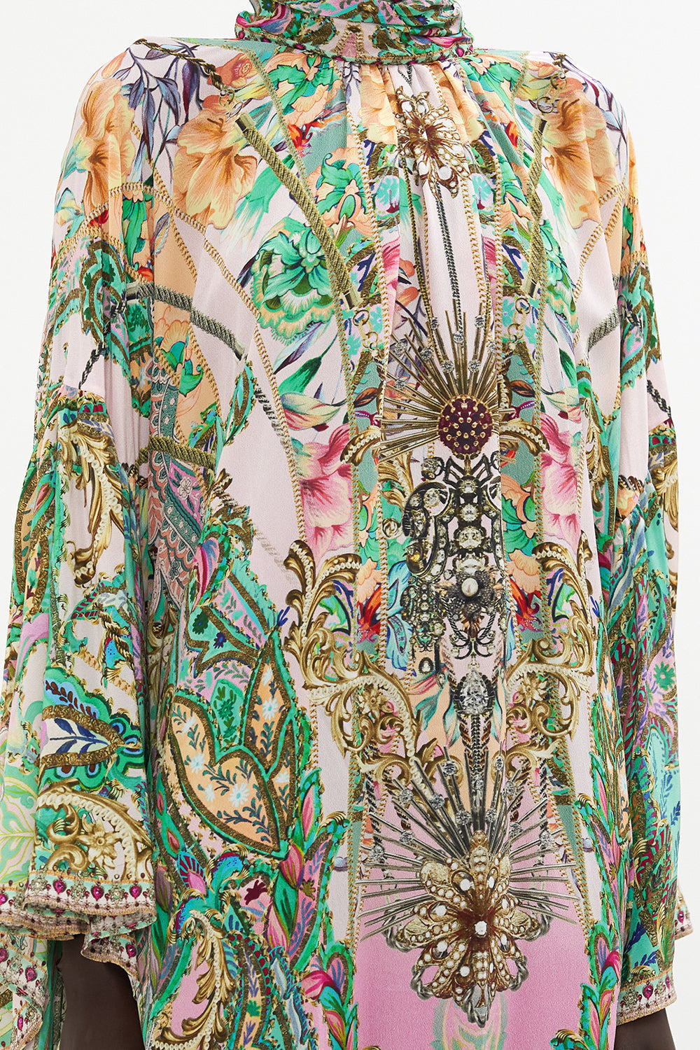 HIGH NECK RUFFLE KAFTAN LOST CITY