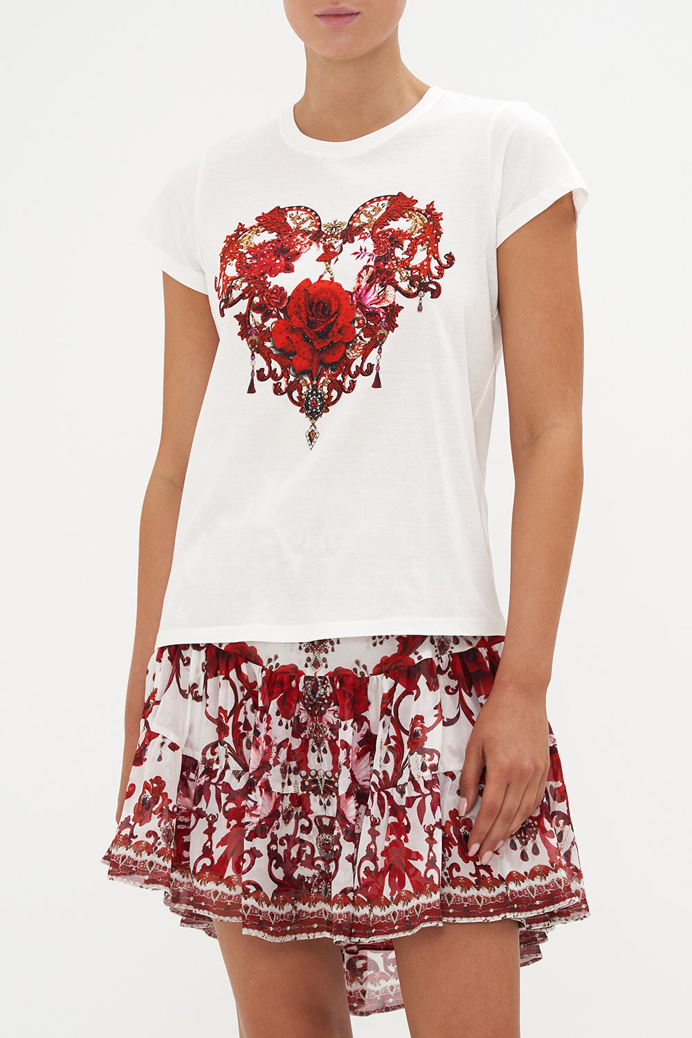 SLIM FIT  ROUND NECK T-SHIRT CROWN OF THORNS