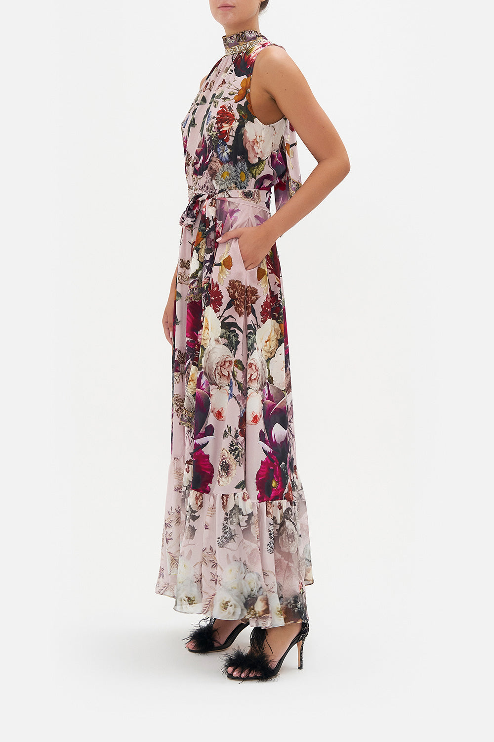 NECKTIE DRESS WITH ELASTICATED WAIST GYPSY ROSE