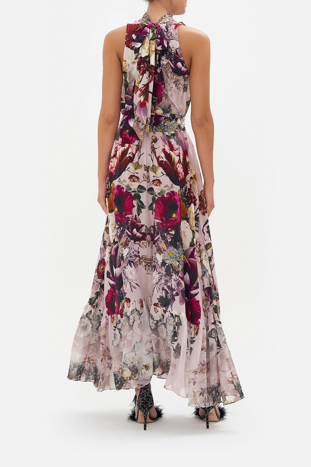 NECKTIE DRESS WITH ELASTICATED WAIST GYPSY ROSE