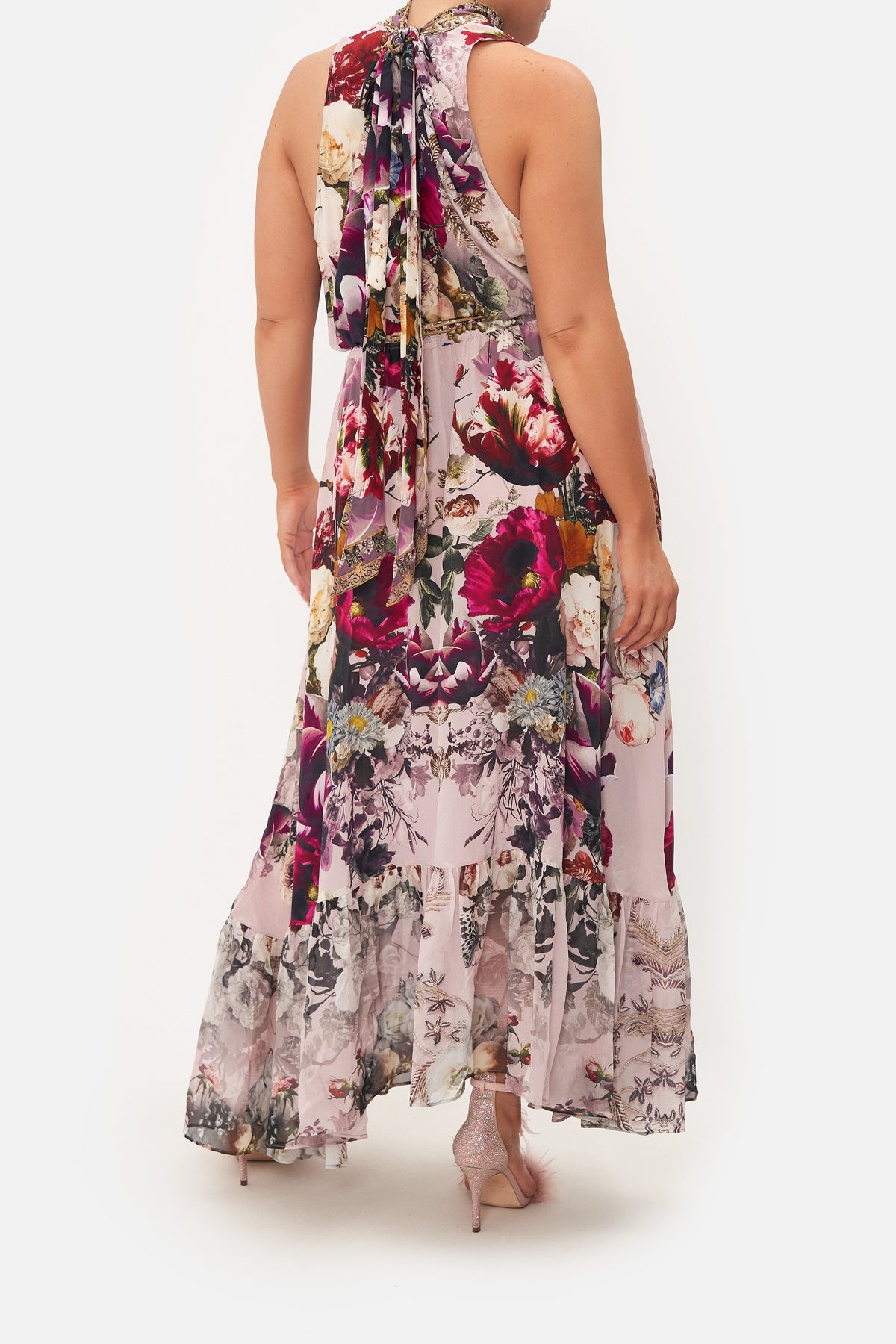 NECKTIE DRESS WITH ELASTICATED WAIST GYPSY ROSE
