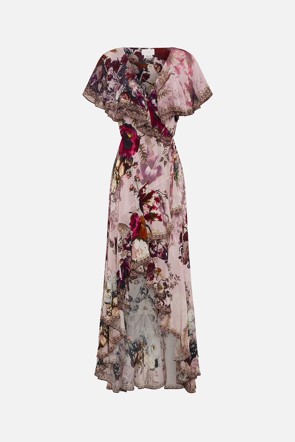 FRILL SLEEVE LONG DRESS GYPSY ROSE