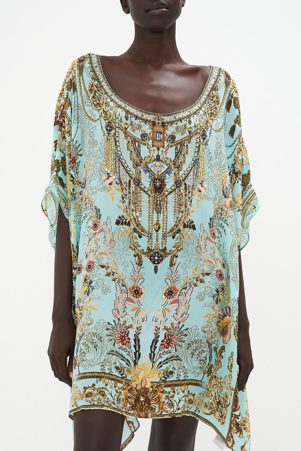 SHORT ROUND NECK KAFTAN ADIEU YESTERDAY