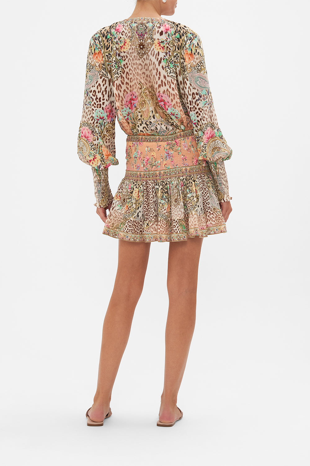 SHORT SHIRRED SKIRT QUEEN ATLANTIS