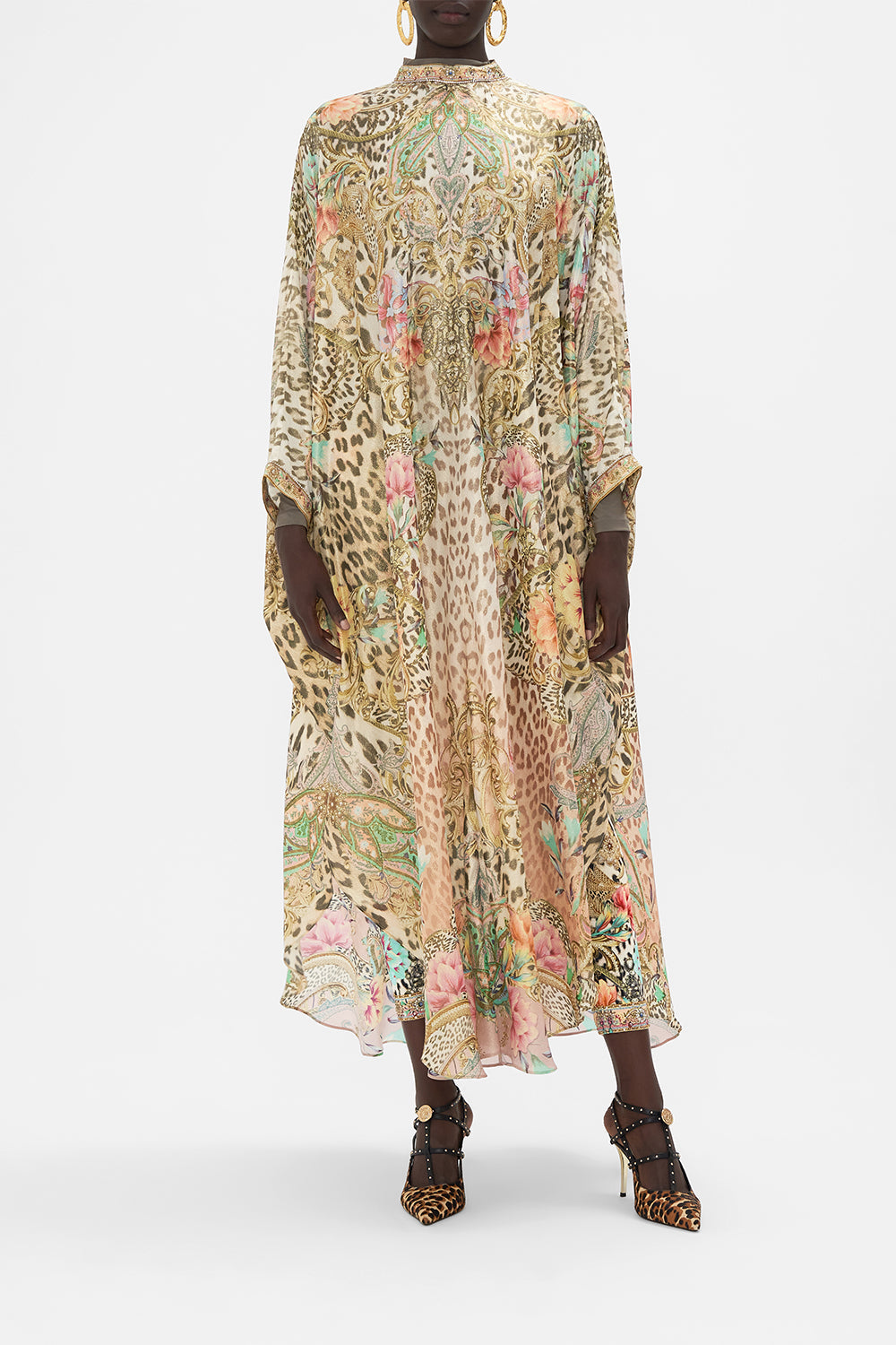 HIGH COLLAR KAFTAN WITH TIE QUEEN ATLANTIS