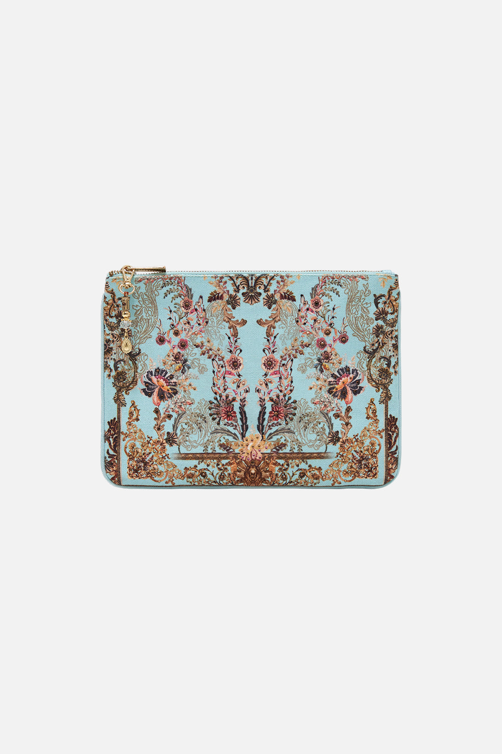 Small Canvas Clutch Adieu Yesterday print by CAMILLA