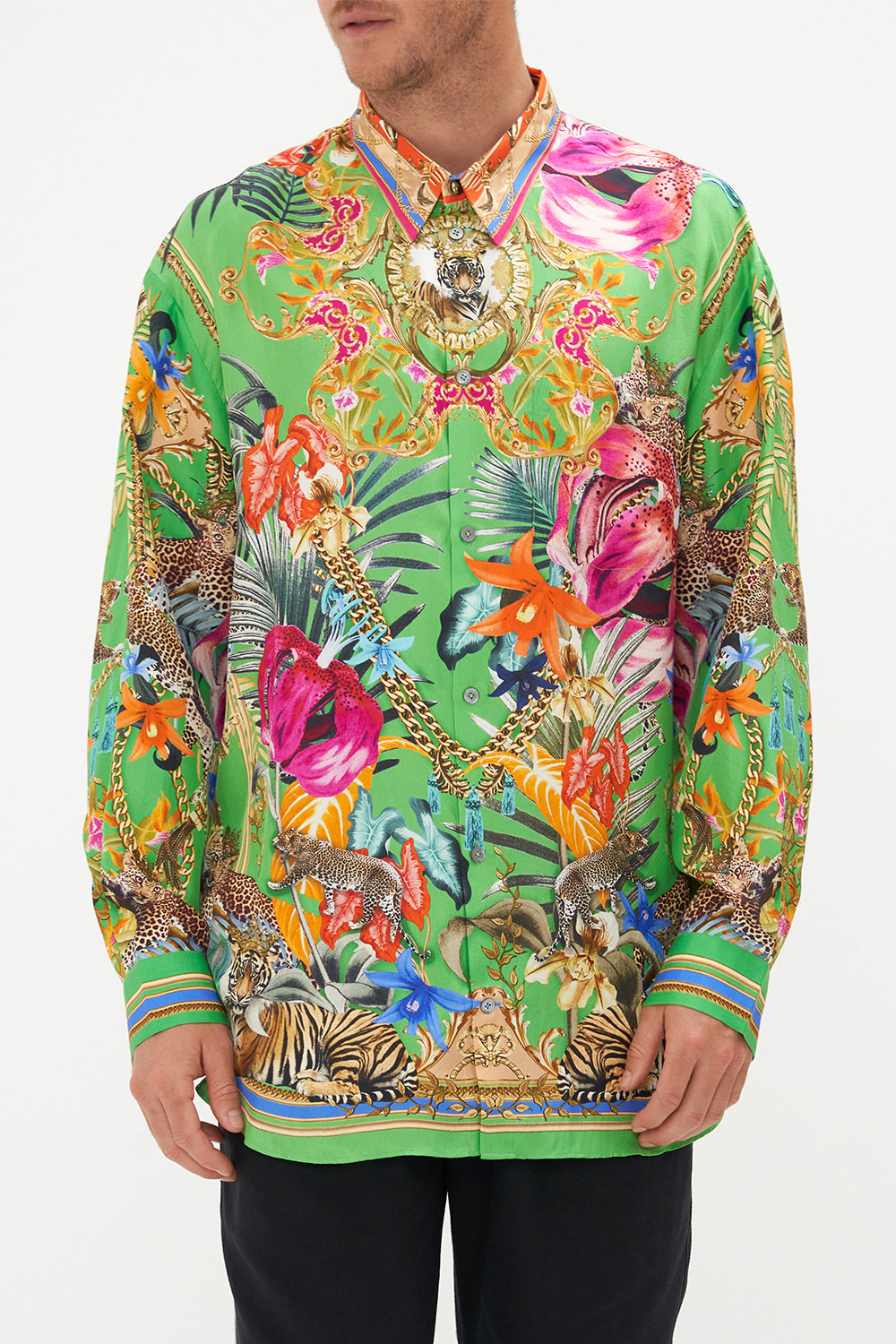 MENS OVERSIZED SHIRT CURIOUS AND CURIOUSER