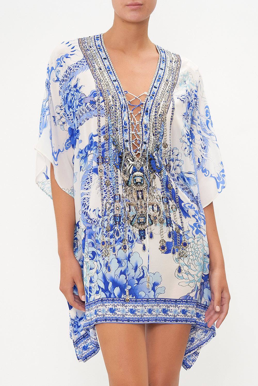 SHORT LACE UP KAFTAN HEART OF A DRAGON