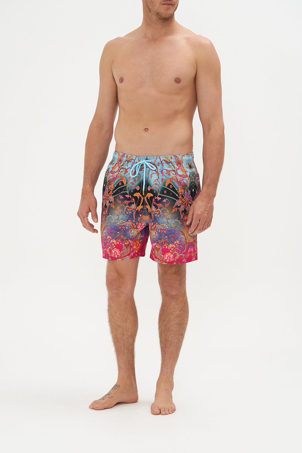 Elastic Waist Boardshort What Lies Beneath print by CAMILLA
