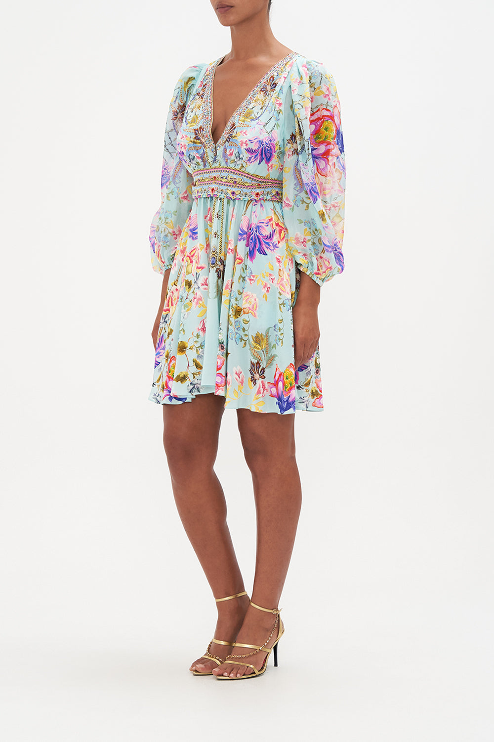 BLOUSON FLARED DRESS LOVE WEB