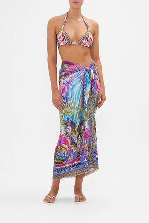 Long Sarong Merry Go Round print by CAMILLA
