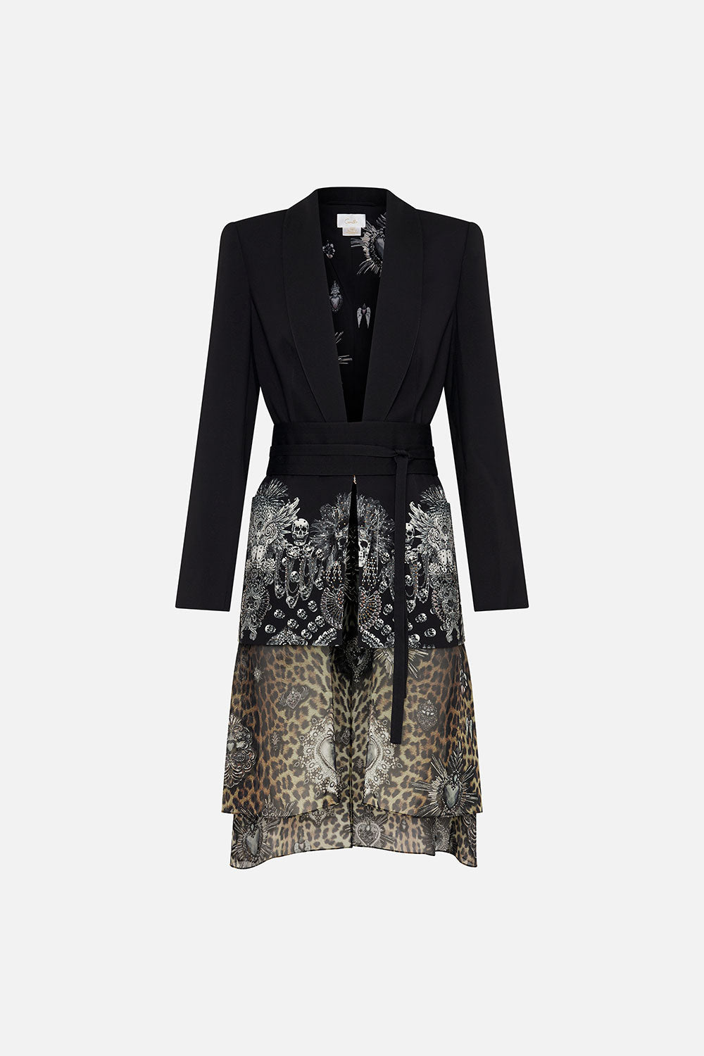 BLAZER WITH CHIFFON CONTRAST ORDER OF DISORDER