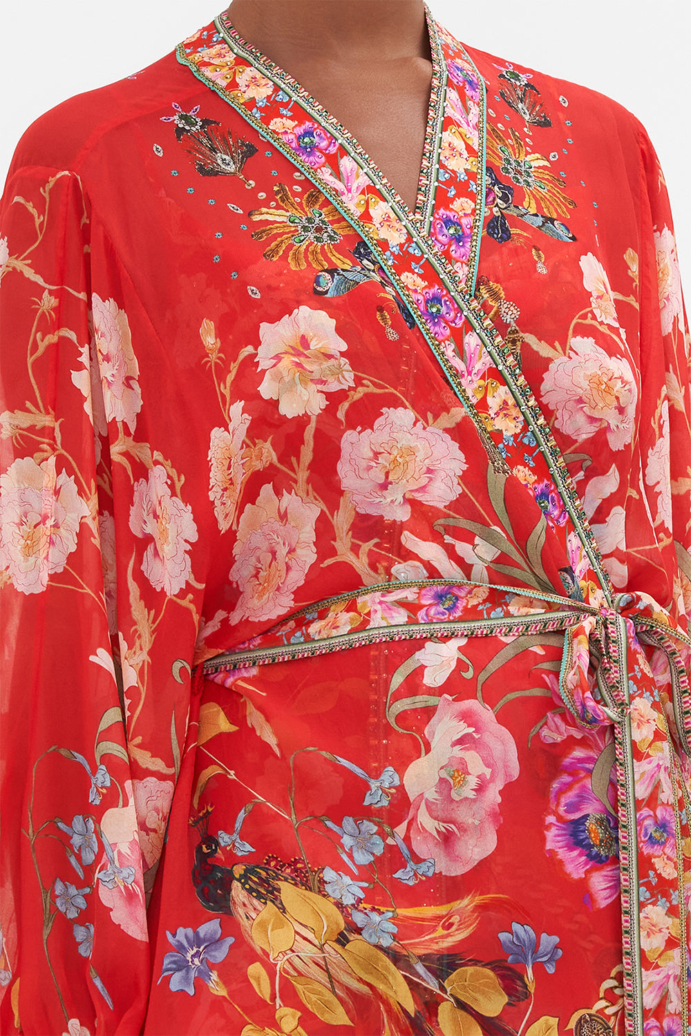 BLOUSON SLEEVE LAYER RUFFLE SOME FEATHERS