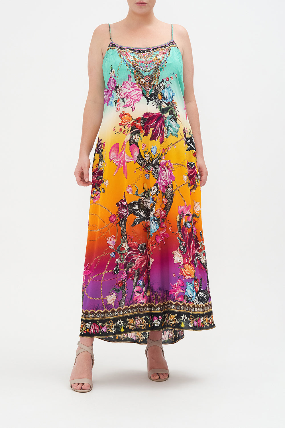 LONG PANEL SLIP DRESS VIPER ROOM