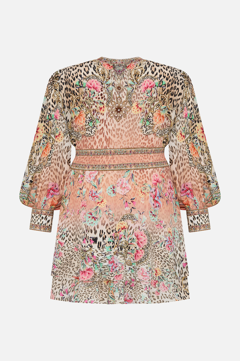 BUTTON FRONT FRILL DRESS QUEEN ATLANTIS