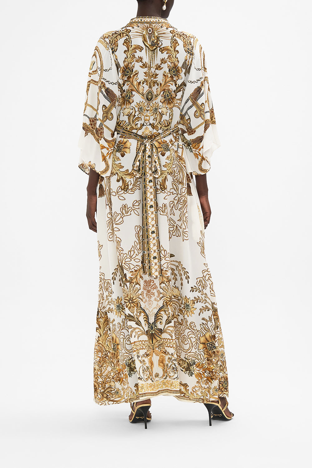 WAIST TIE LONG KAFTAN ROAD TO RICHESSE