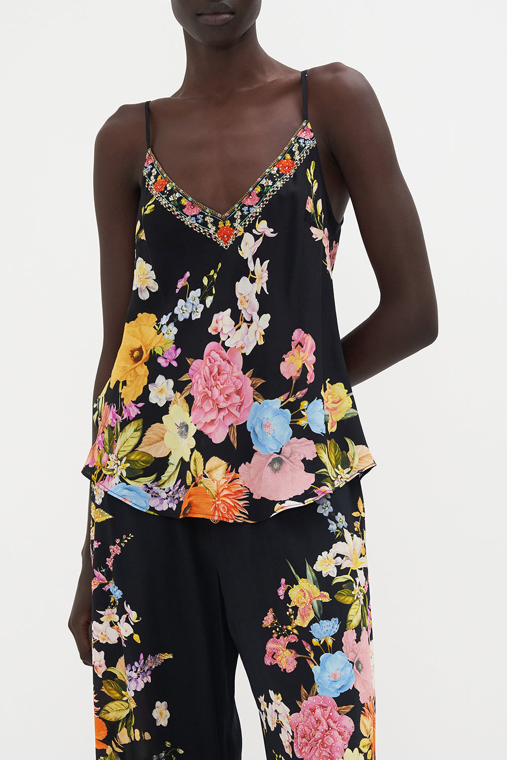 V-NECK BIAS CAMI DIVINE DIVINITY