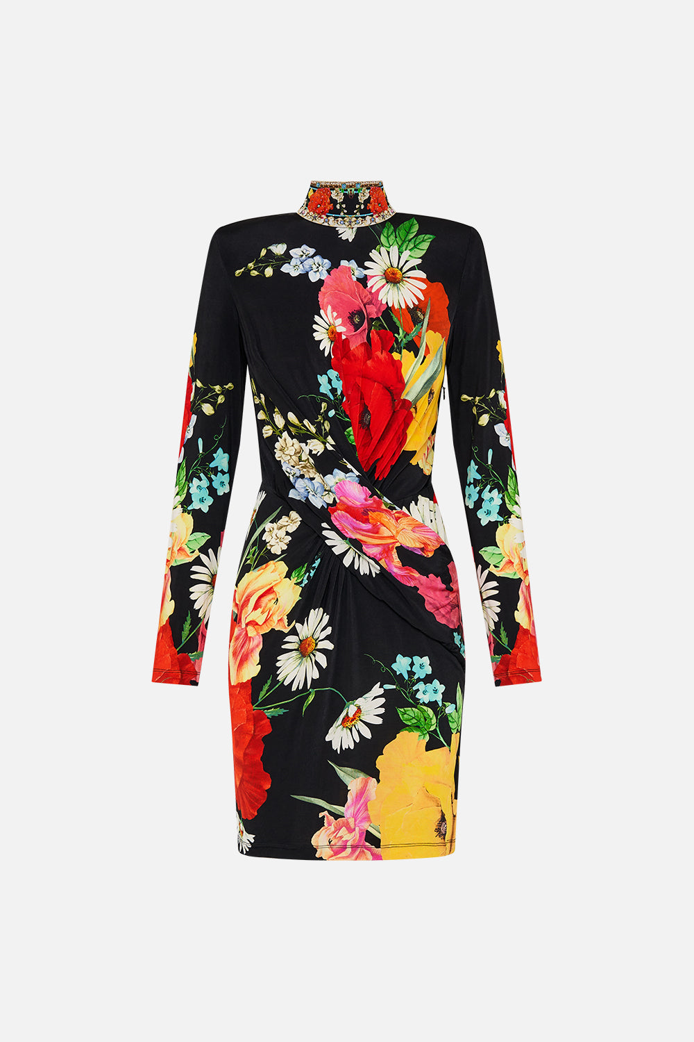 CROSS FRONT MINI DRESS DIVINE DIVINITY