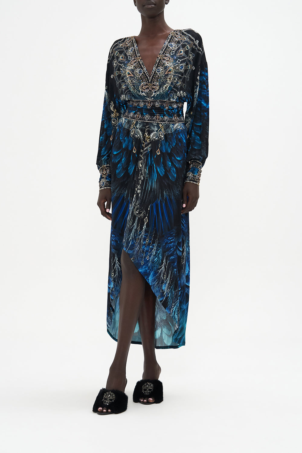 Waistband Jersey Dress Ground Control print by CAMILLA