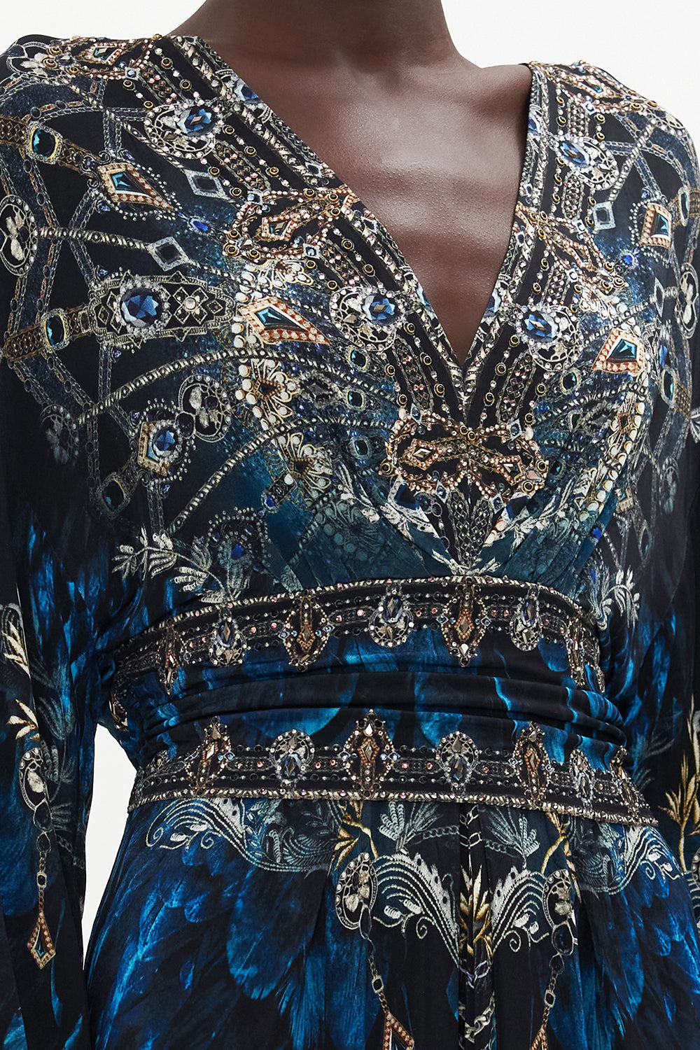 BELTED JERSEY DRESS GROUND CONTROL