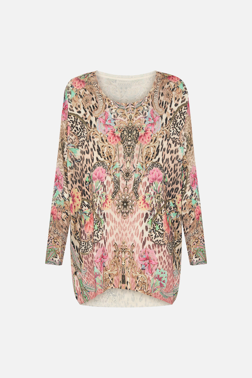 OVERSIZE LONG SLEEVE KNIT TOP QUEEN ATLANTIS