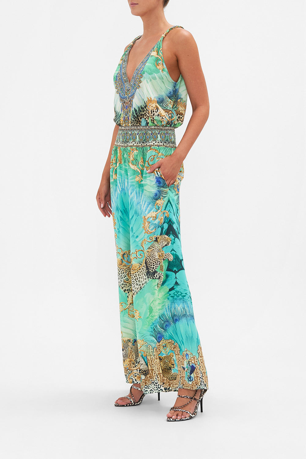 SHIRRED WAIST PANT LAY OF THE LAND