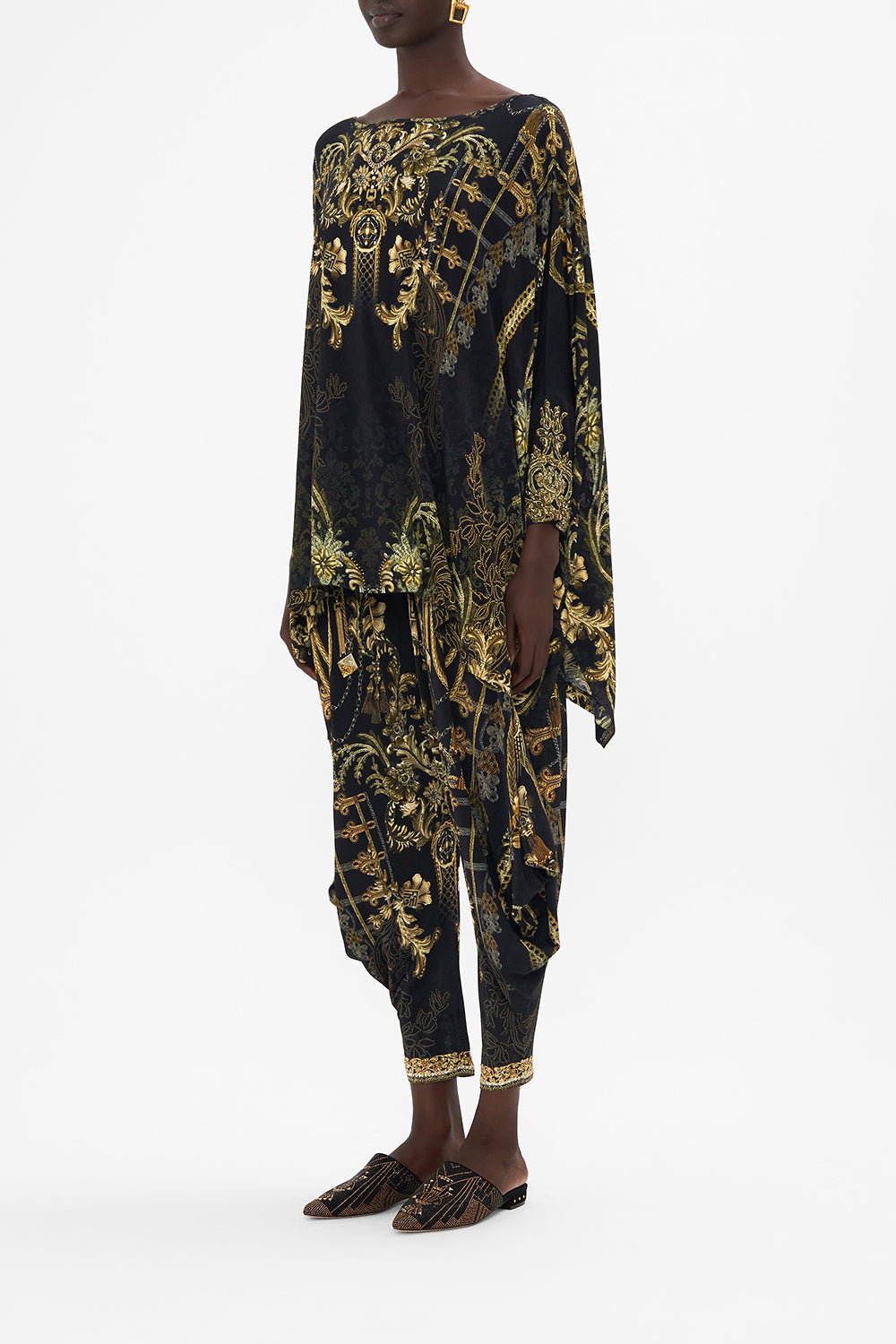 SCOOP NECK SLOUCH TEE THE NIGHT IS NOIR