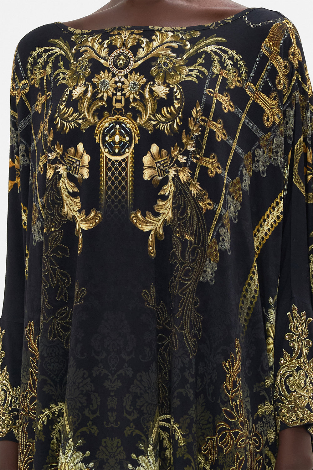 SCOOP NECK SLOUCH TEE THE NIGHT IS NOIR