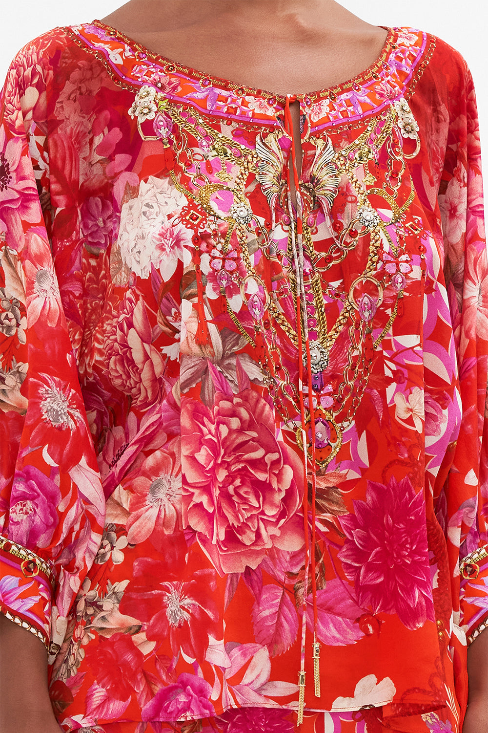 RAGLAN SLEEVE BLOUSE WITH CUFF SECRET GARDEN