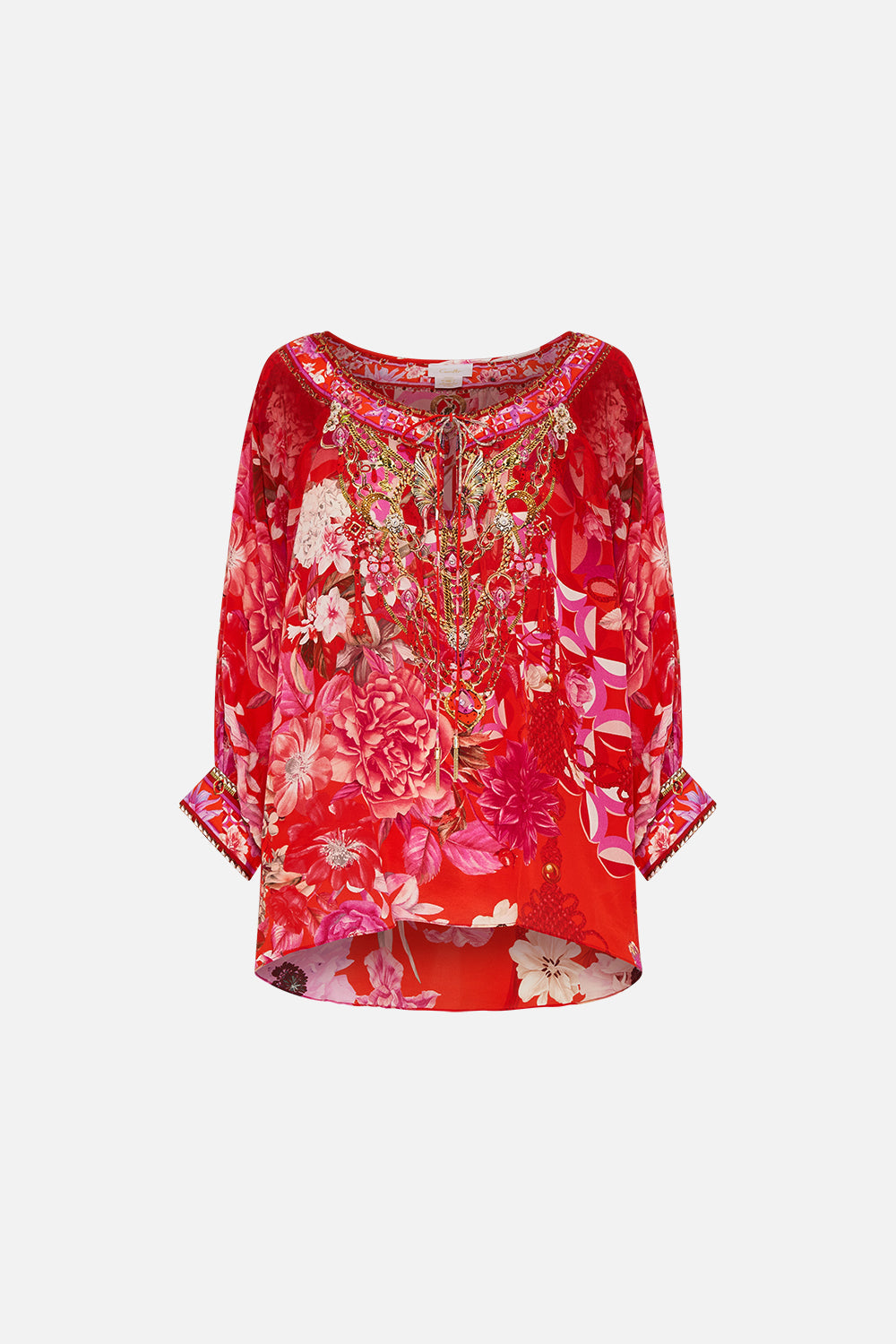 RAGLAN SLEEVE BLOUSE WITH CUFF SECRET GARDEN