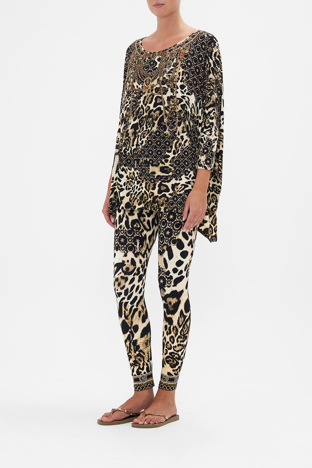 SCOOP NECK SLOUCH TEE WILDCAT SOIREE