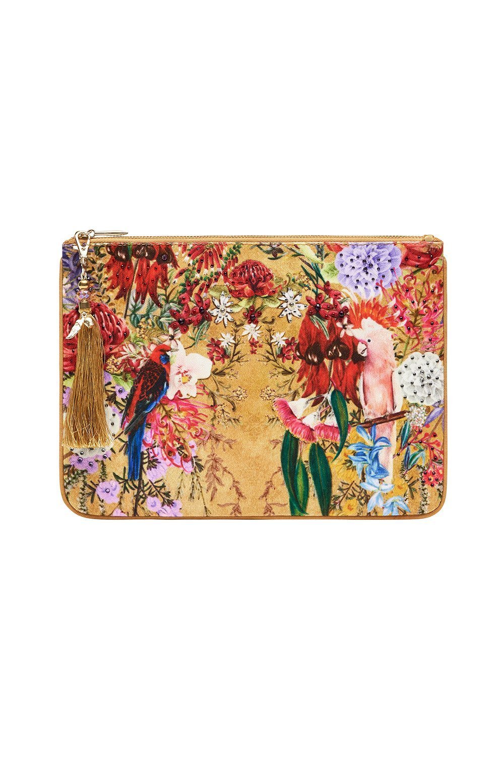 SMALL CANVAS CLUTCH AMONG THE GUMTREES