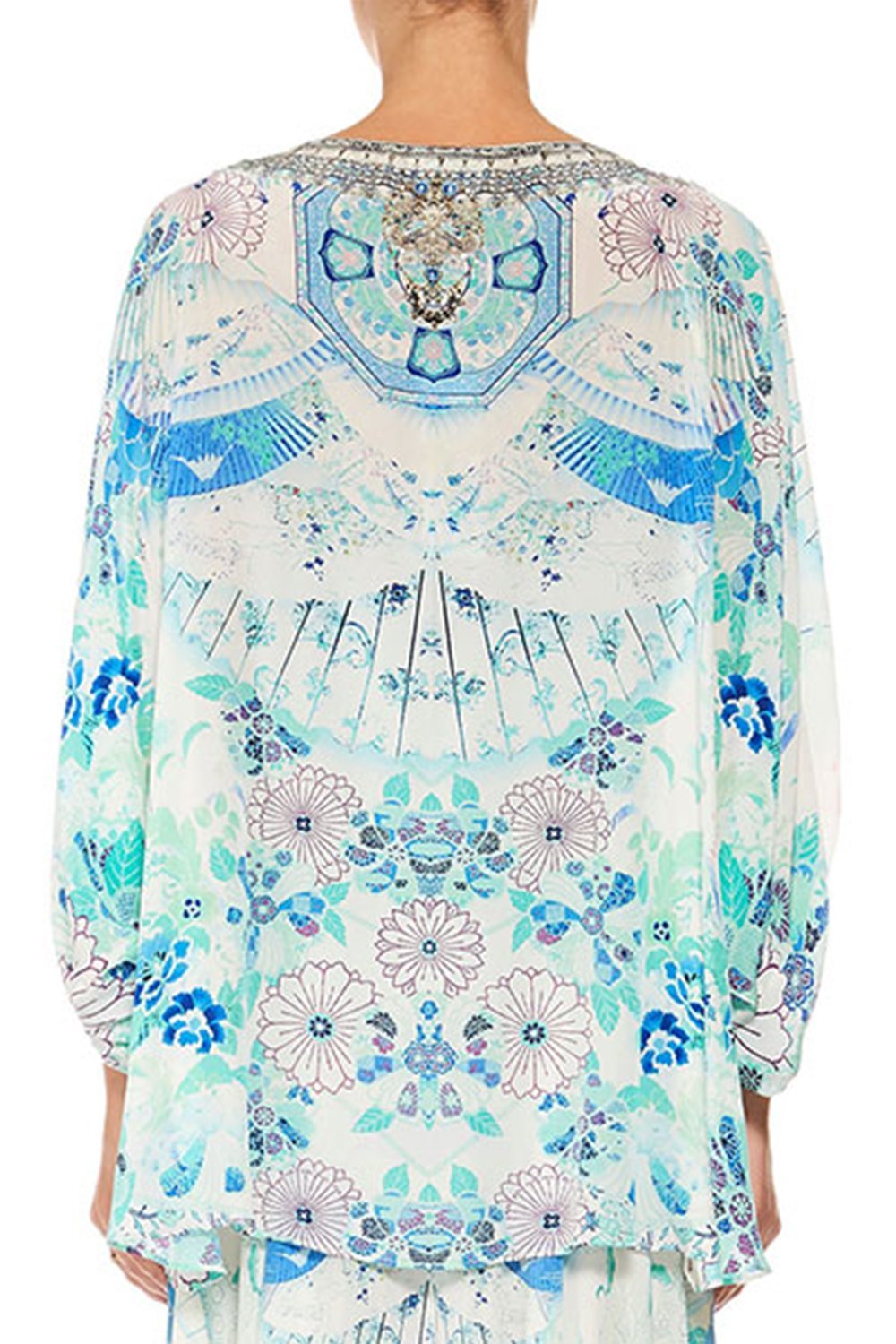 RAGLAN SLEEVE BLOUSE W/CUFF HEAD IN THE CLOUDS