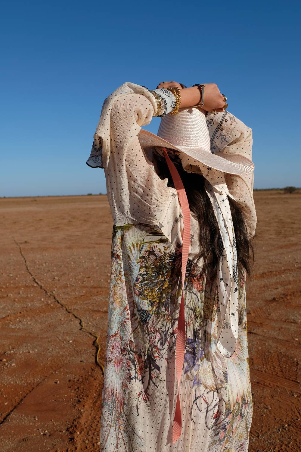 LONG SLEEVE DRESS WITH YOKE KINDRED SKIES