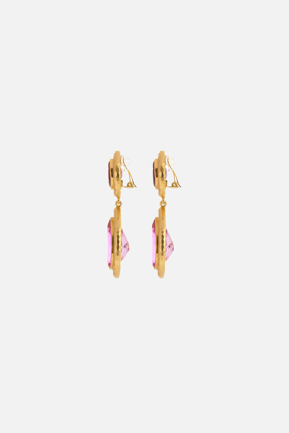 SANTORINI AMETHEST AND QUARTZ EARRINGS MULTI