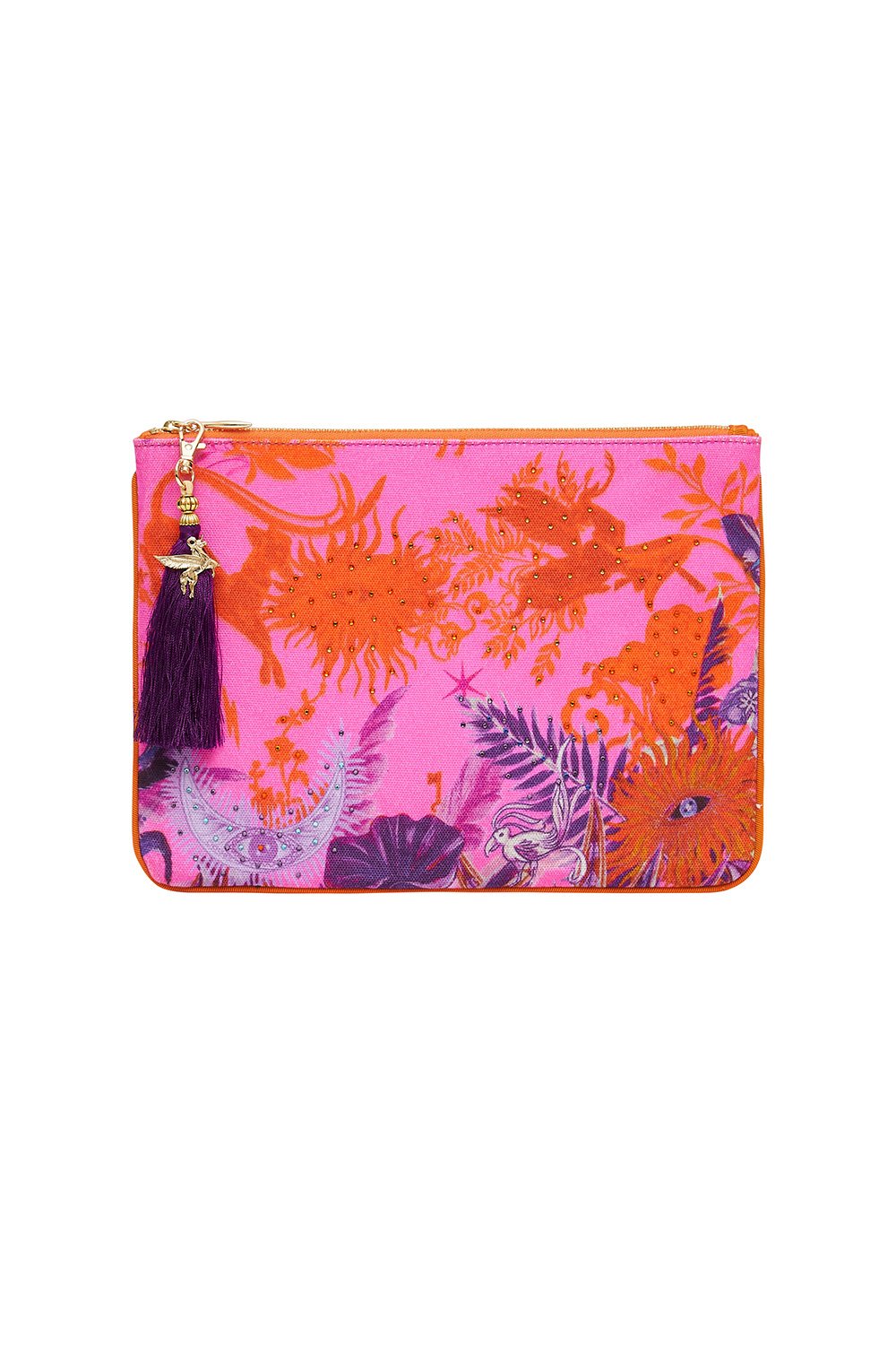 SMALL CANVAS CLUTCH TROPIC OF NEON
