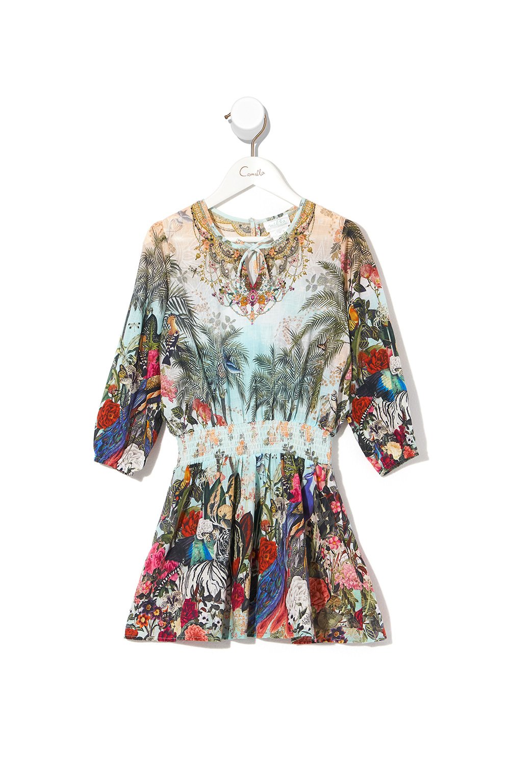 INFANTS RELAXED SHIRRED WAIST DRESS GULLY OF JUPITER