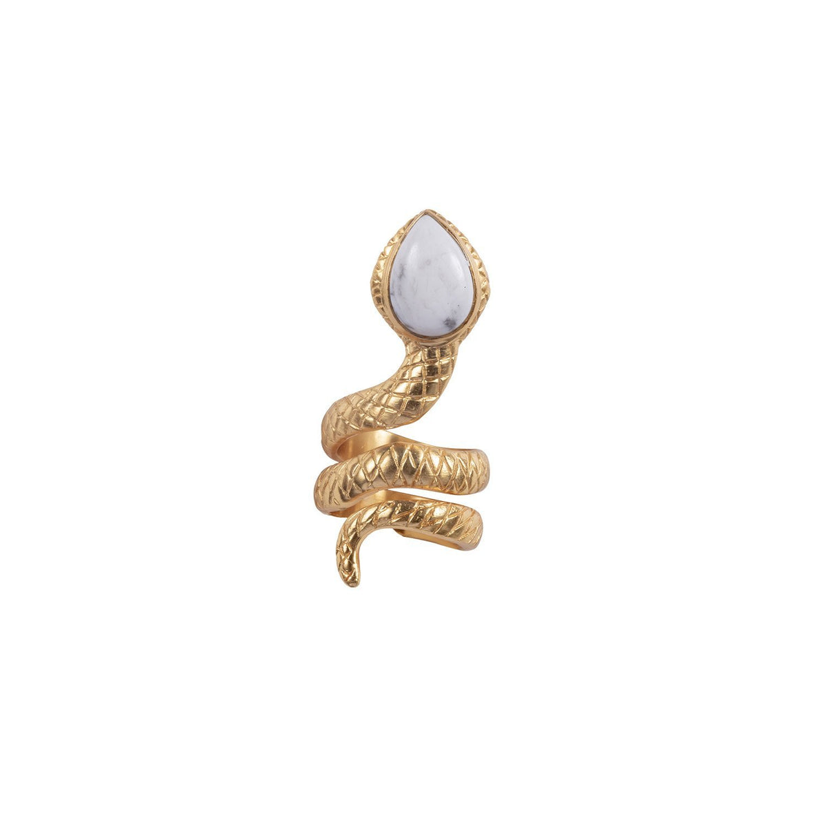 VALERE HOWLITE VENOM RING MULTI