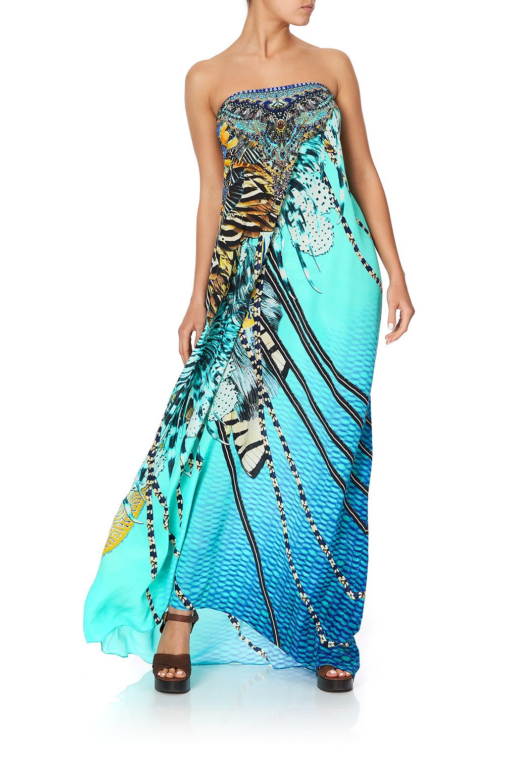 ROUND NECK KAFTAN MARINE QUEEN