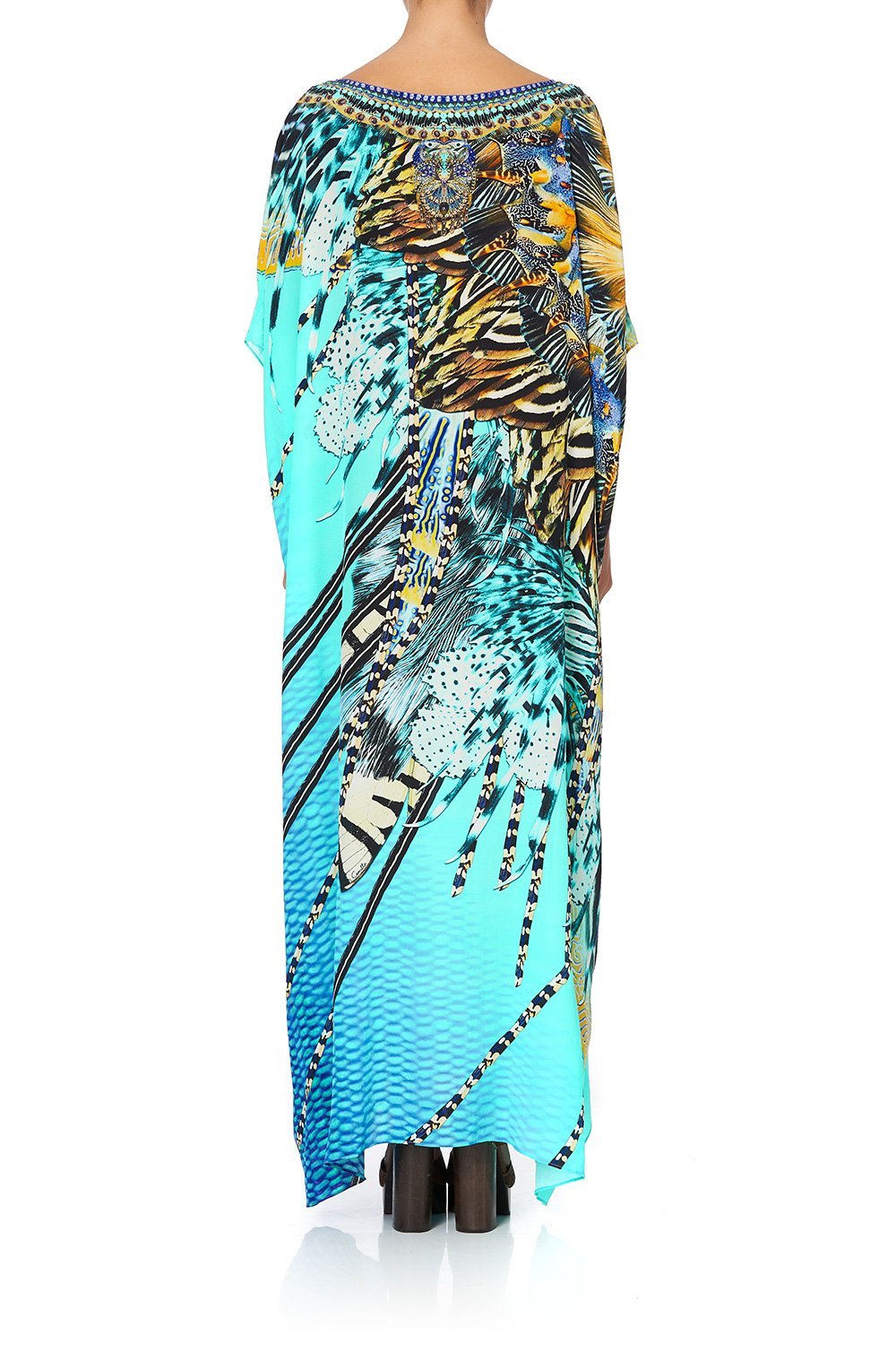 ROUND NECK KAFTAN MARINE QUEEN