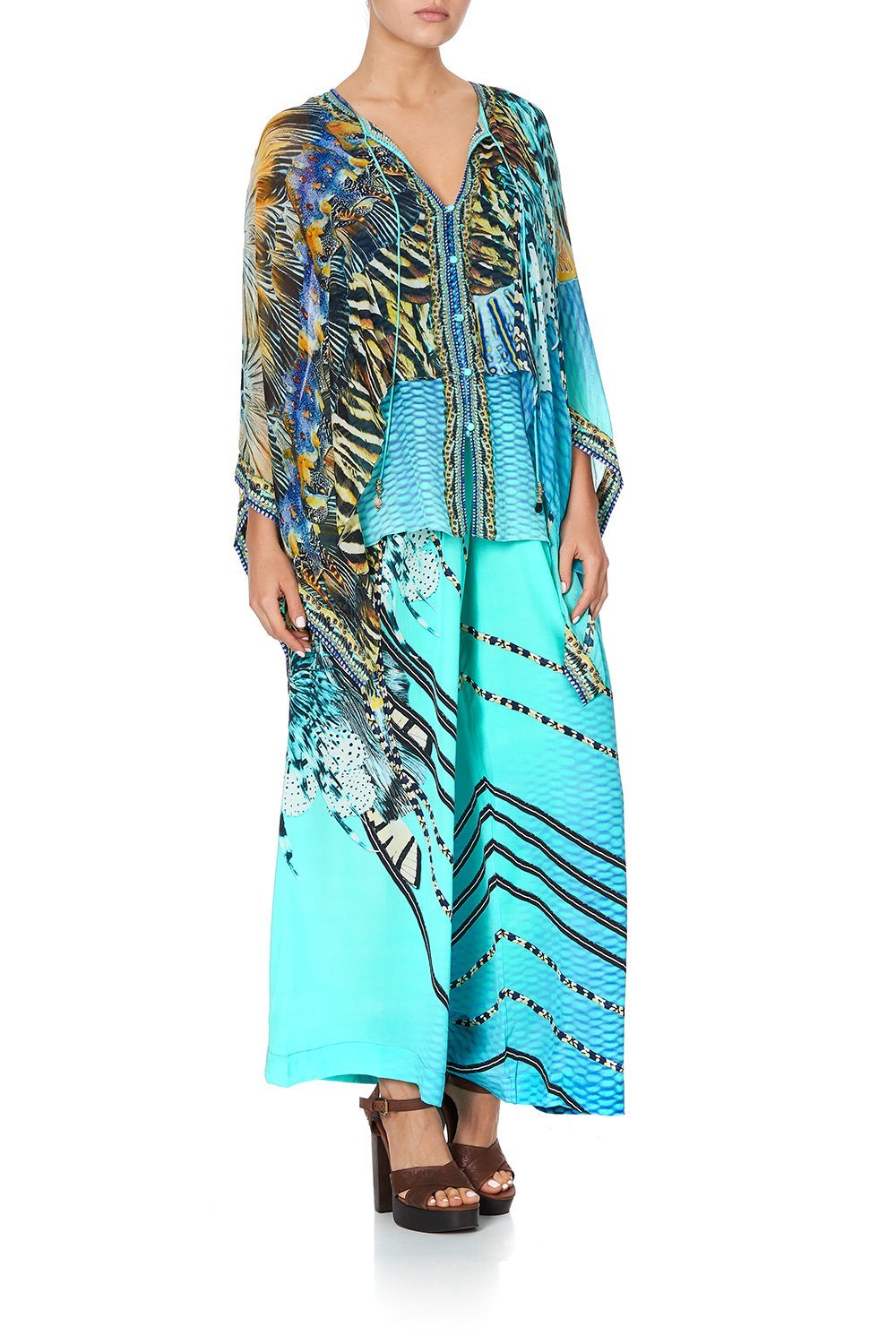 SHEER LAYERED TOP MARINE QUEEN