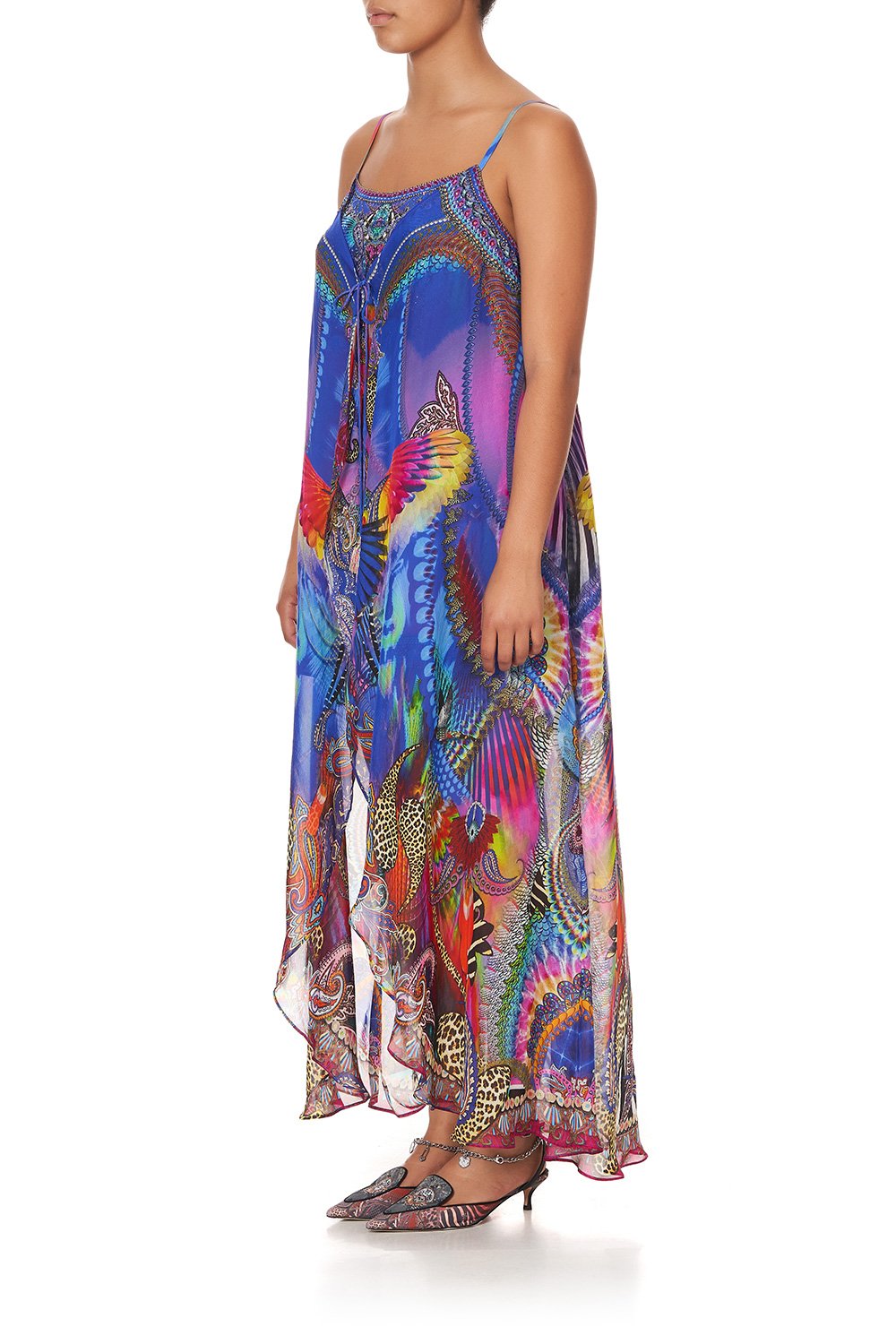 MINI DRESS WITH LONG OVERLAY PSYCHEDELICA