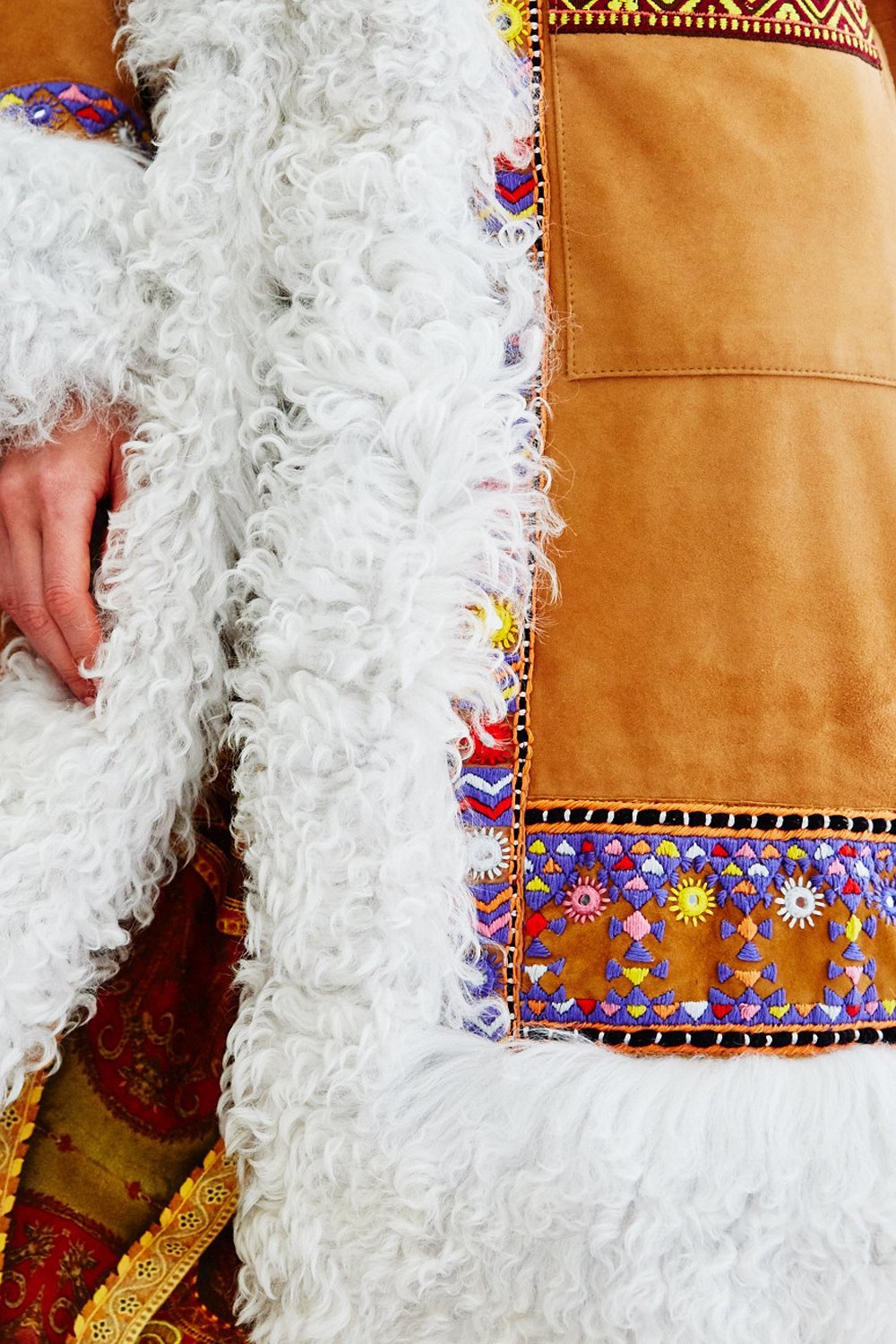 FAMILY GATHERING SHEARLING COAT