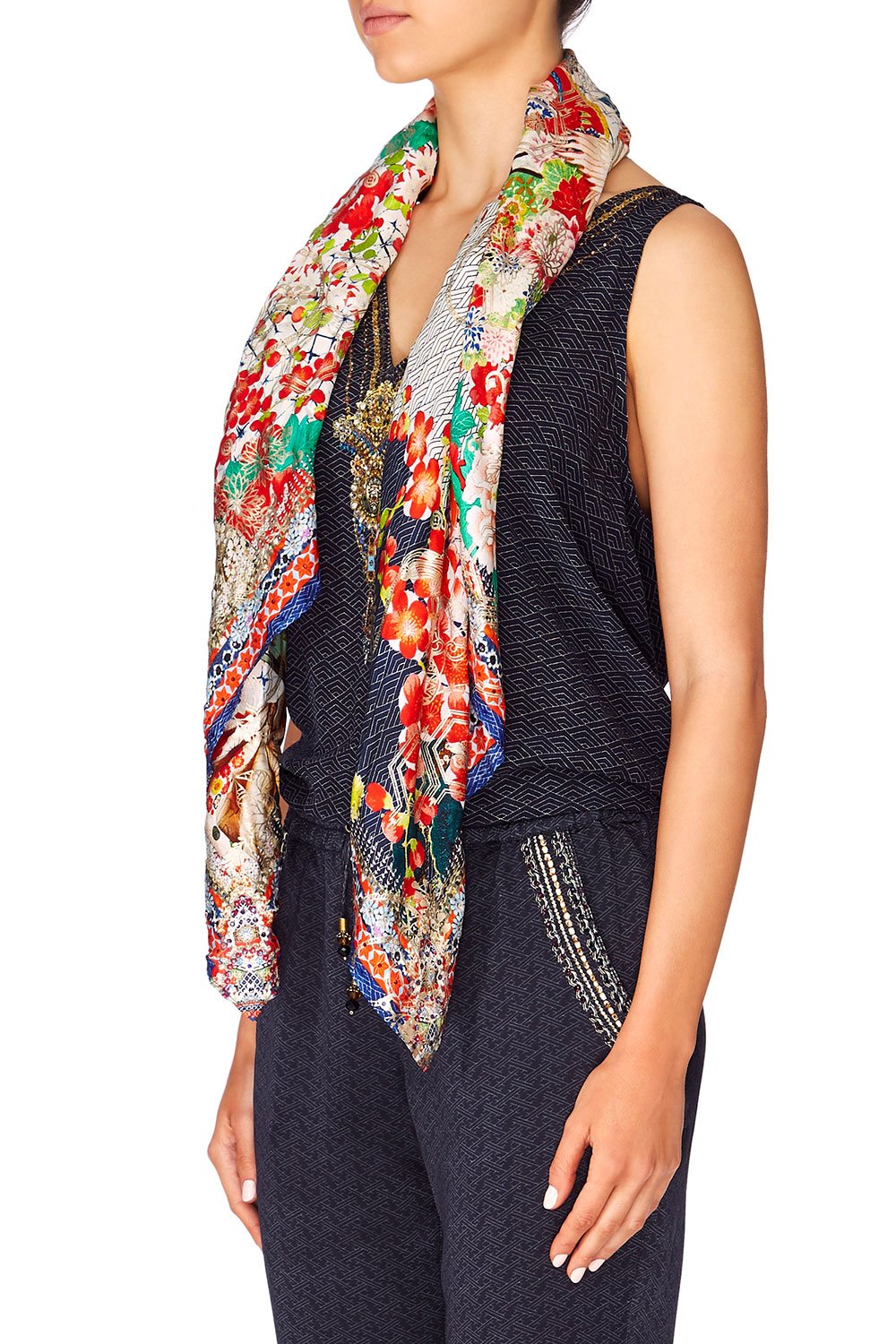 CAMILLA GEISHA GIRL LARGE SQUARE SCARF