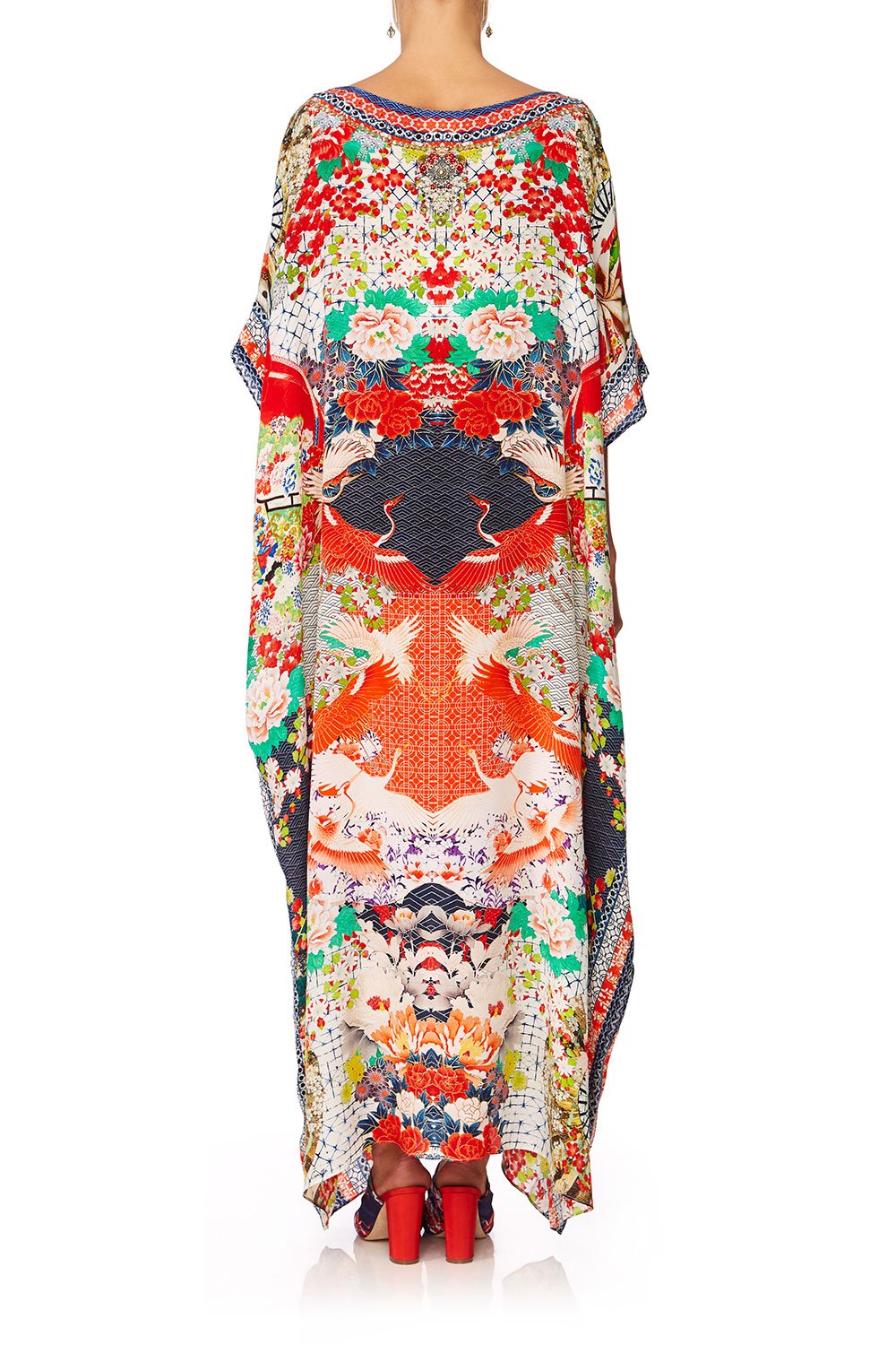 CAMILLA GEISHA GIRL ROUND NECK KAFTAN