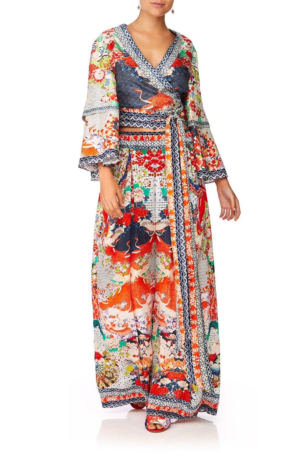 CAMILLA GEISHA GIRL WIDE LEG PANT W GATHERED POCKETS