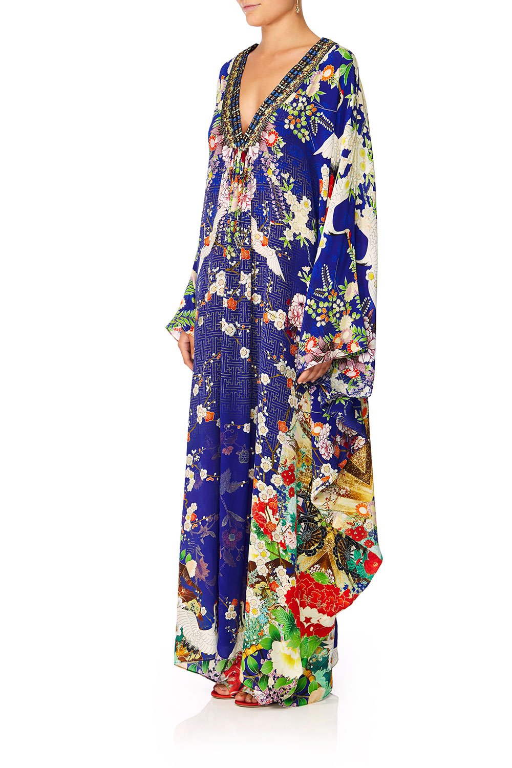 CAMILLA MAIKOS MIDNIGHT BLOUSON SLEEVE KAFTAN